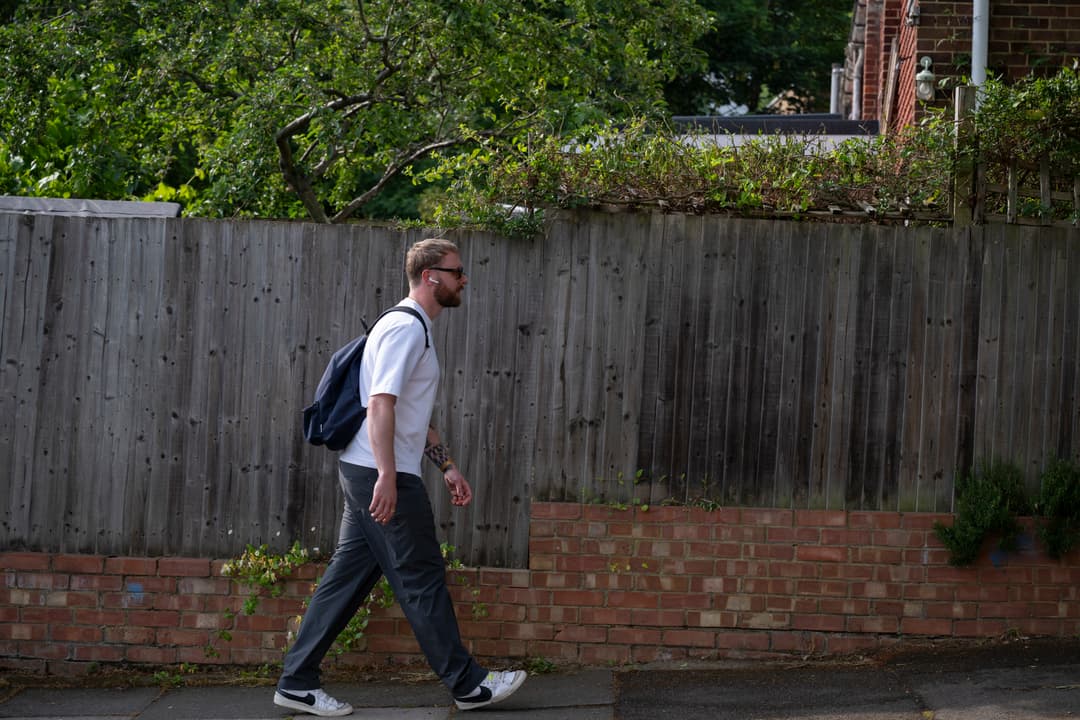 Man walking on a street.